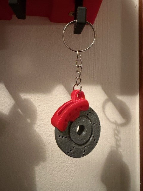 Portachiavi Disco Freno con Pinza Rotante