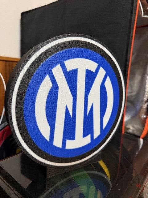 Lampada LED Inter - Stemma FC Internazionale Stampa 3D Artigianale