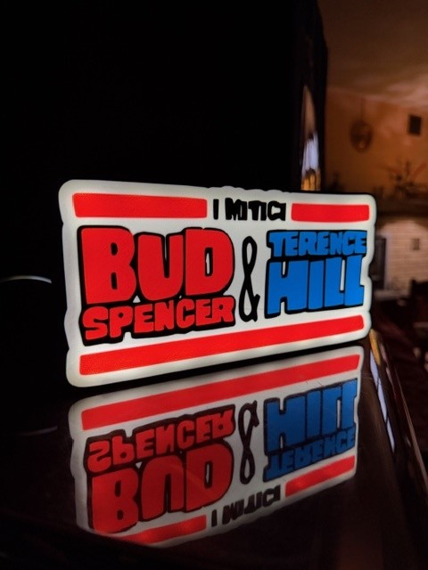 Lampada Bud Spencer e Terence Hill 3D - I Mitici del Cinema Italiano