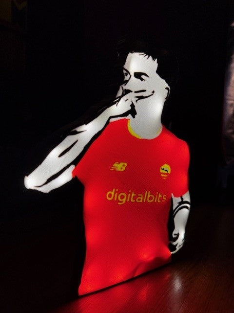 Lampe 3D Paulo Dybala - Champion d'Argentine de l'impression 3D