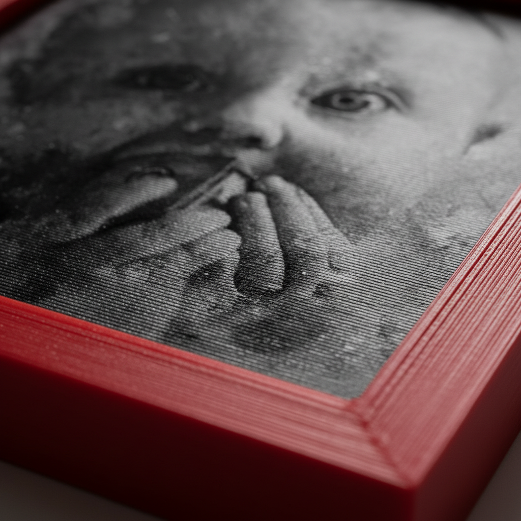 Il Tuo Amore in 3D - Ritratto Personalizzato con Cornice 200x200mm