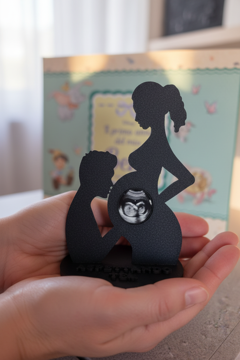 "The First Heartbeat" - Personalized 3D Sculpture with Ultrasound | The Gift That Preserves the Most Beautiful Expectation