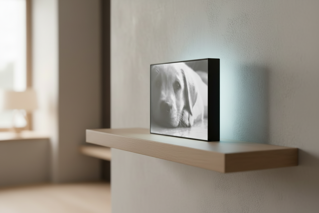 Litofania Personalizzata 3D 156x126mm - La Tua Foto Illuminata