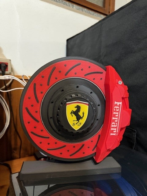 Éclairage 3D pour étrier et disque de frein Ferrari - Système de freinage illuminé fabriqué à la main
