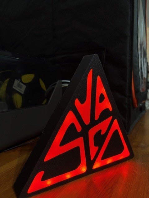 Lampe LED triangulaire 3D Vasco - Impression artisanale 3D Blasco Rossi