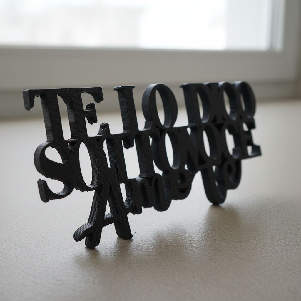 Vasco Rossi « Je te le dis à voix basse, je t'aime » – Ornement 3D en PLA