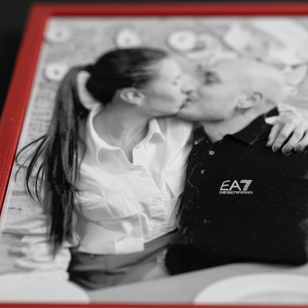 Il Tuo Amore in 3D - Ritratto Personalizzato con Cornice 165x200mm