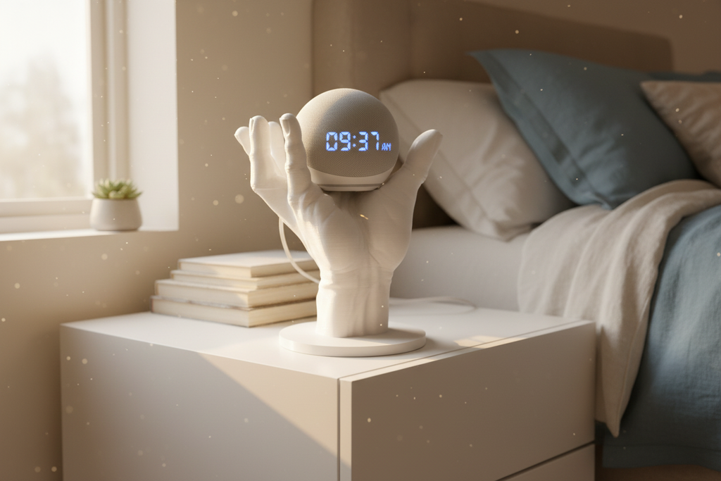 Hand Stand per Echo Dot 4 & 5 – Supporto Alexa Design Scultoreo 3D