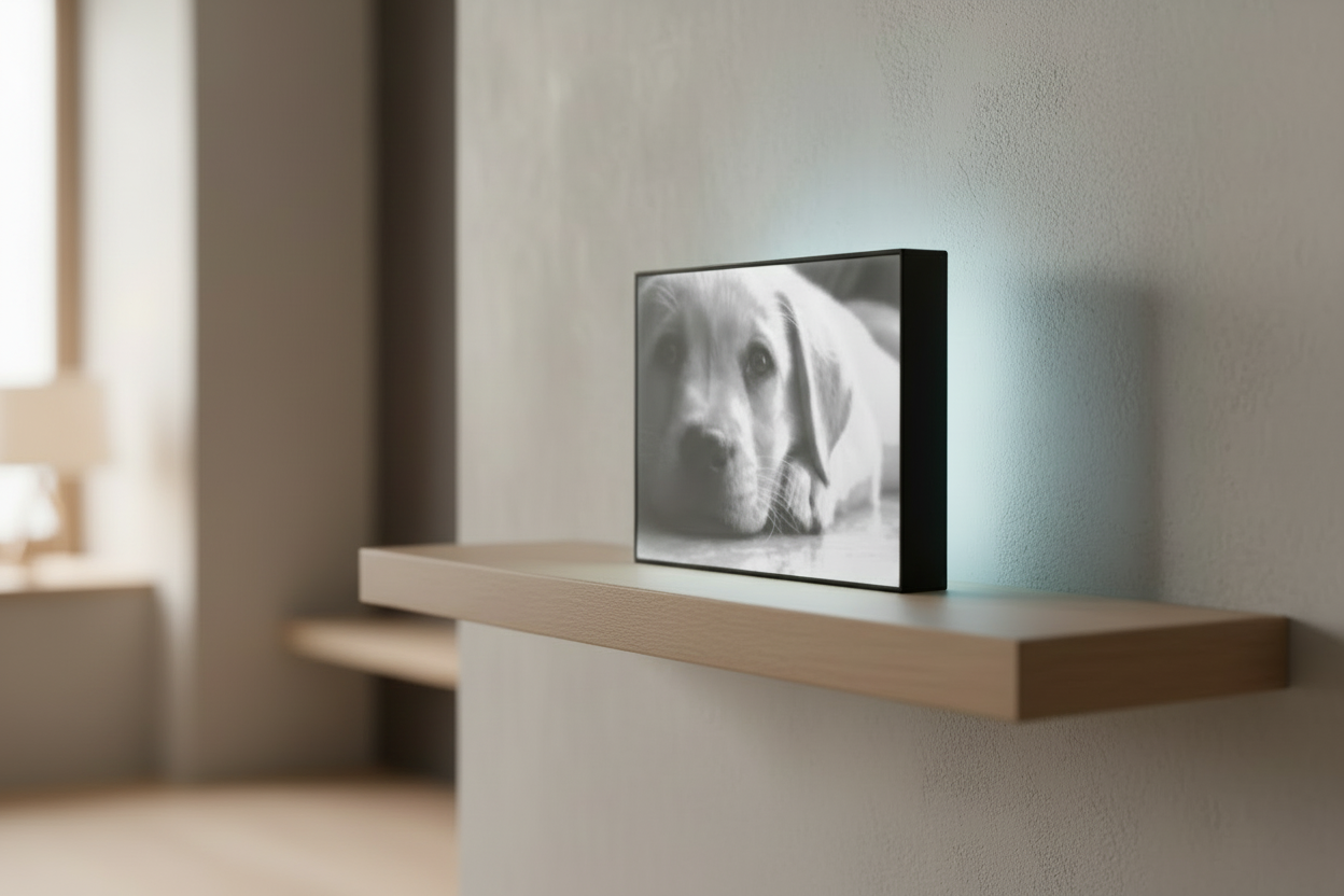 Litofania Personalizzata 3D 156x126mm - La Tua Foto Illuminata