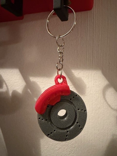 Portachiavi Disco Freno con Pinza Rotante