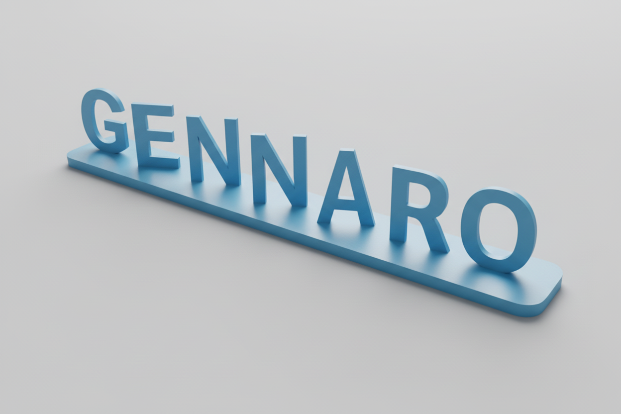 Ambigramma Personalizzato 3D - Nome su Misura in PLA