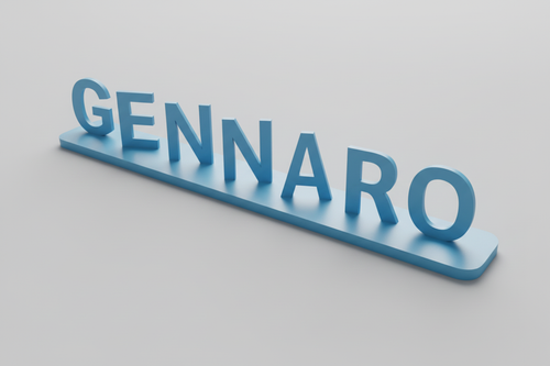 Ambigramma Personalizzato 3D - Nome su Misura in PLA