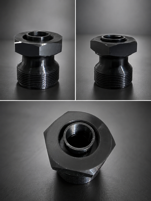 Adattatore Piscina Intex/Bestway – Filettato Interno, L24mm L38mm L60mm, PETG Nero