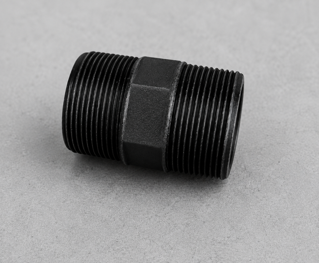 Adattatore Piscina Intex/Bestway – Filettato Interno, L24mm L38mm L60mm, PETG Nero