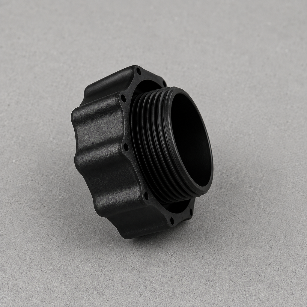 Adattatore Piscina Intex/Bestway – Filettato Interno, L24mm L38mm L60mm, PETG Nero