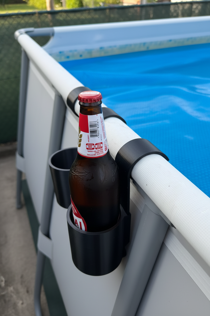 Porta Bottiglie da Piscina – PETG Nero
