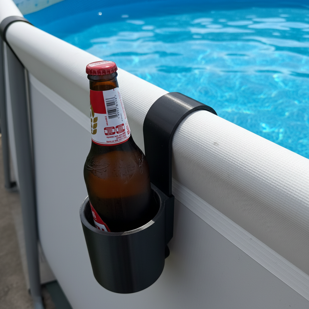 Porta Bottiglie da Piscina – PETG Nero