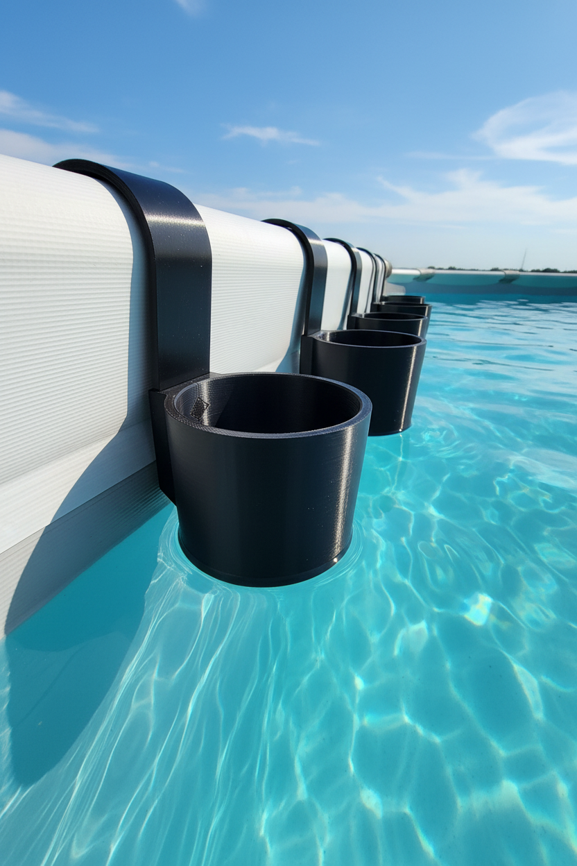 Porta Bottiglie da Piscina – PETG Nero
