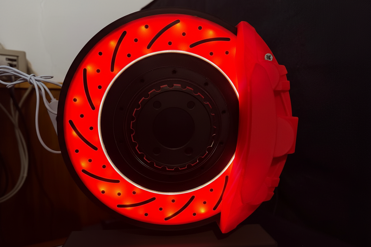 Dettaglio lampada disco freno LED
