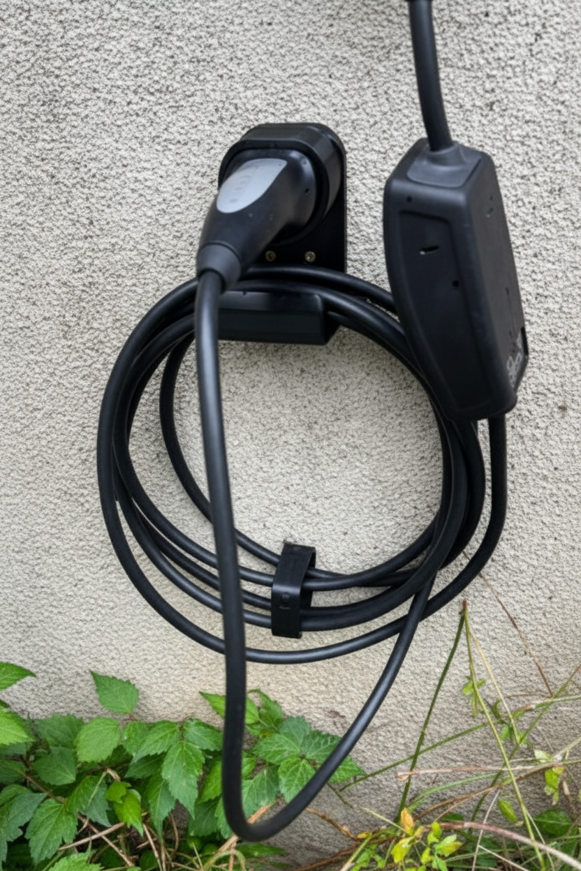 Supporto installato con cavo di ricarica