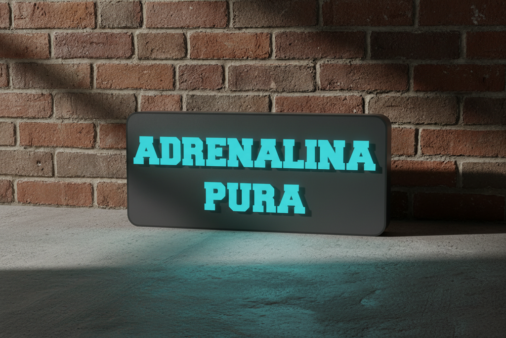 Lampada LED ADRENALINA PURA realistica