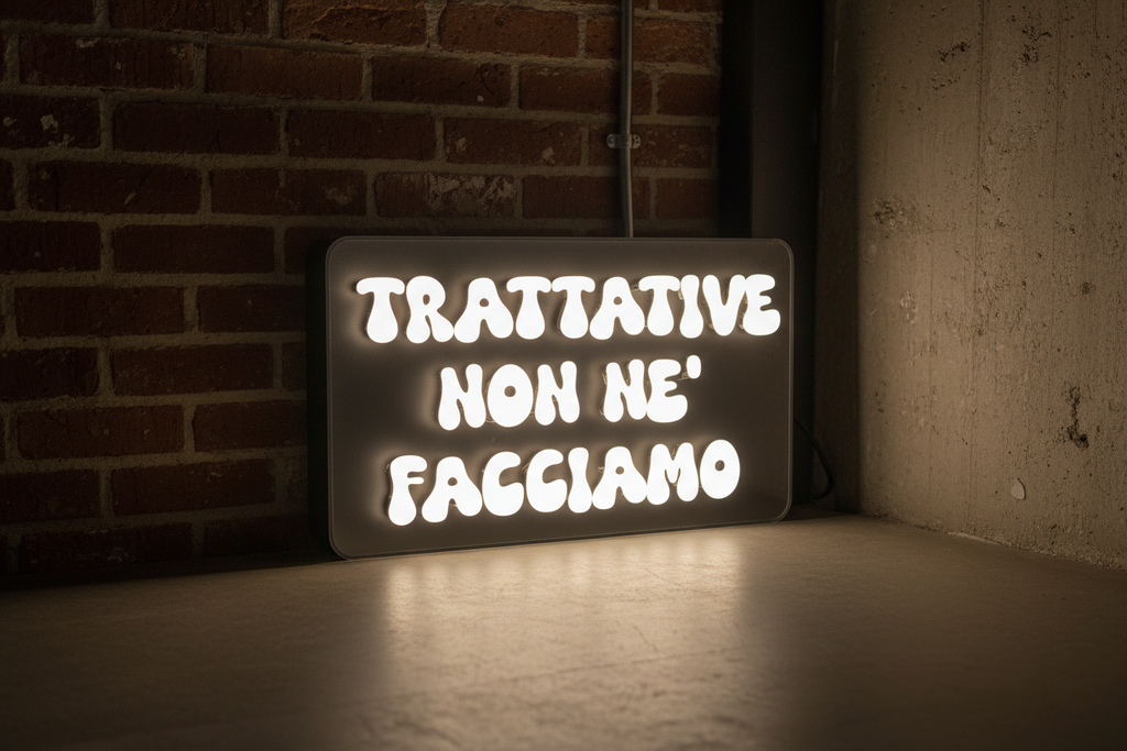 Lampada LED TRATTATIVE NON NE' FACCIAMO 45 gradi