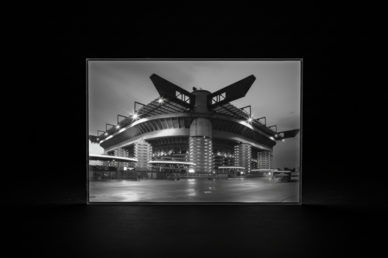 Litofania San Siro dettaglio 3D