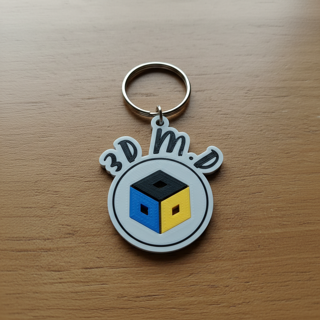Portachiavi 3D.LAB.MD vista dall'alto