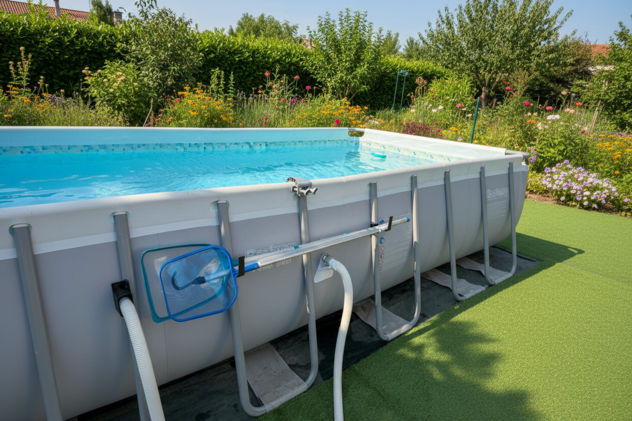 Supporto Porta Attrezzi Piscina – Set 2 Pezzi | Stampa 3D PETG