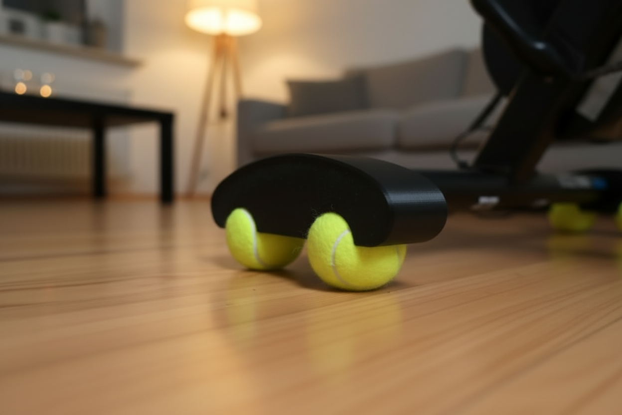 Piedini oscillanti con palle da tennis Wahoo Kick Core v2 o Zwift Hub