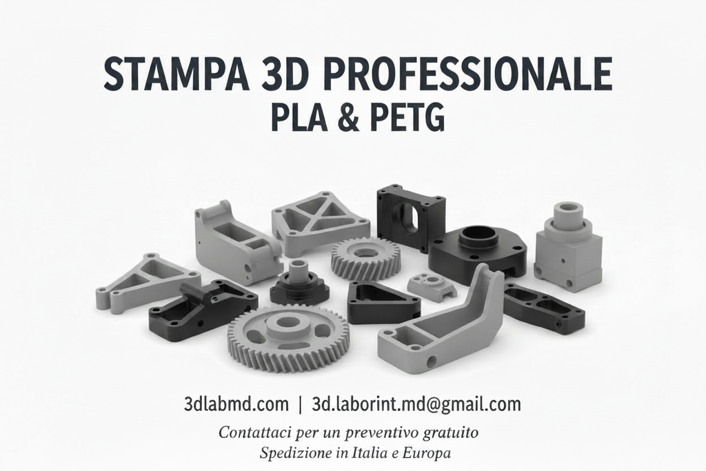 Stampa 3D banner spedizione Italia Europa