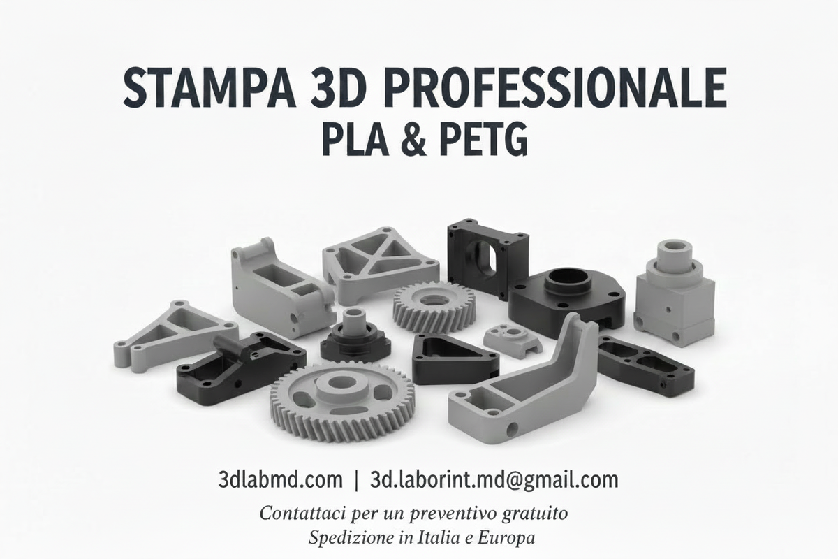 Stampa 3D banner spedizione Italia Europa